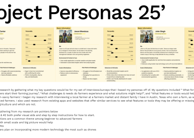 Research and Project Personas